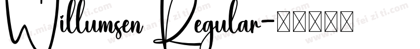 Willumsen Regular字体转换